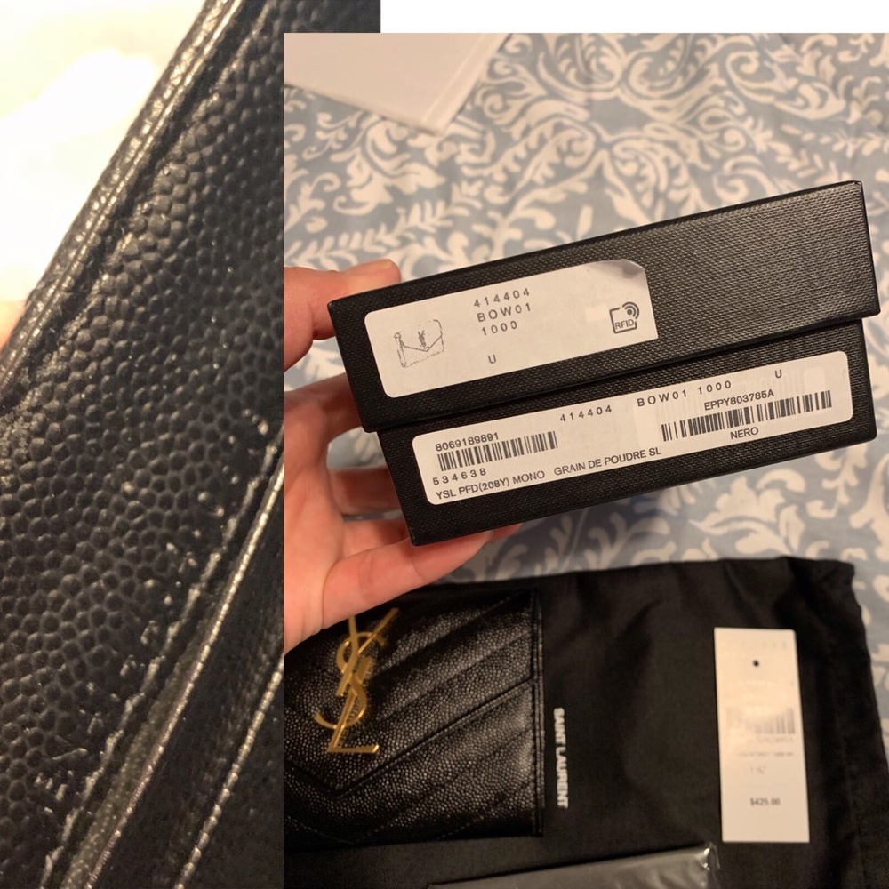 ❌SOLD❌NWT Saint Laurent Monogram Small Wallet - Picture 7 of 8